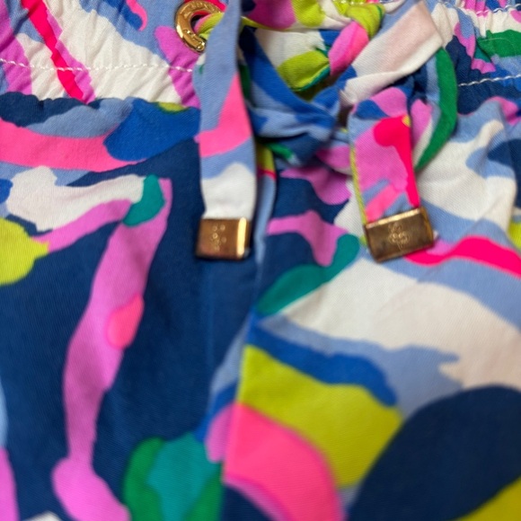 Lilly Pulitzer Katia Lounge Shorts Athletic Short Size Medium Havin a Blast Pink - Picture 3 of 8